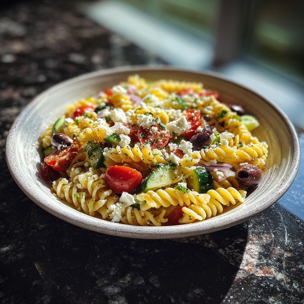 Zesty Greek Pasta Salad