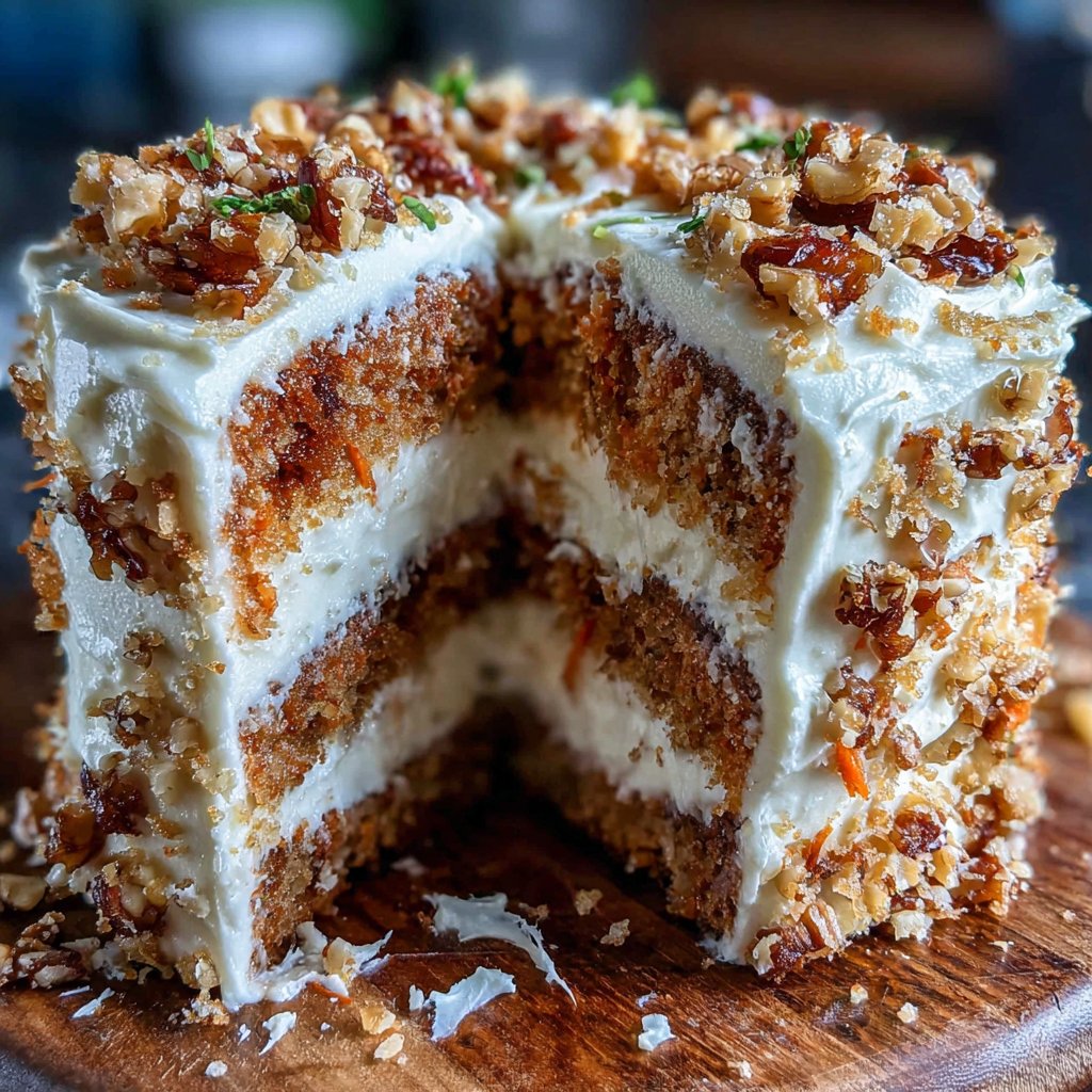 Carrot Cake with Fluffy Frosting