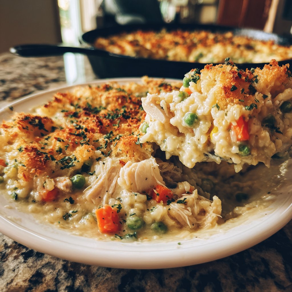 Savory Turkey and Rice Casserole