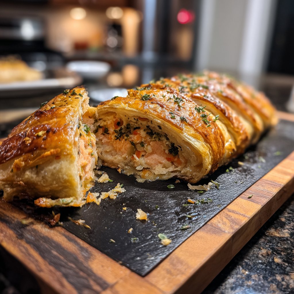 Lemon Thyme Salmon Wellington