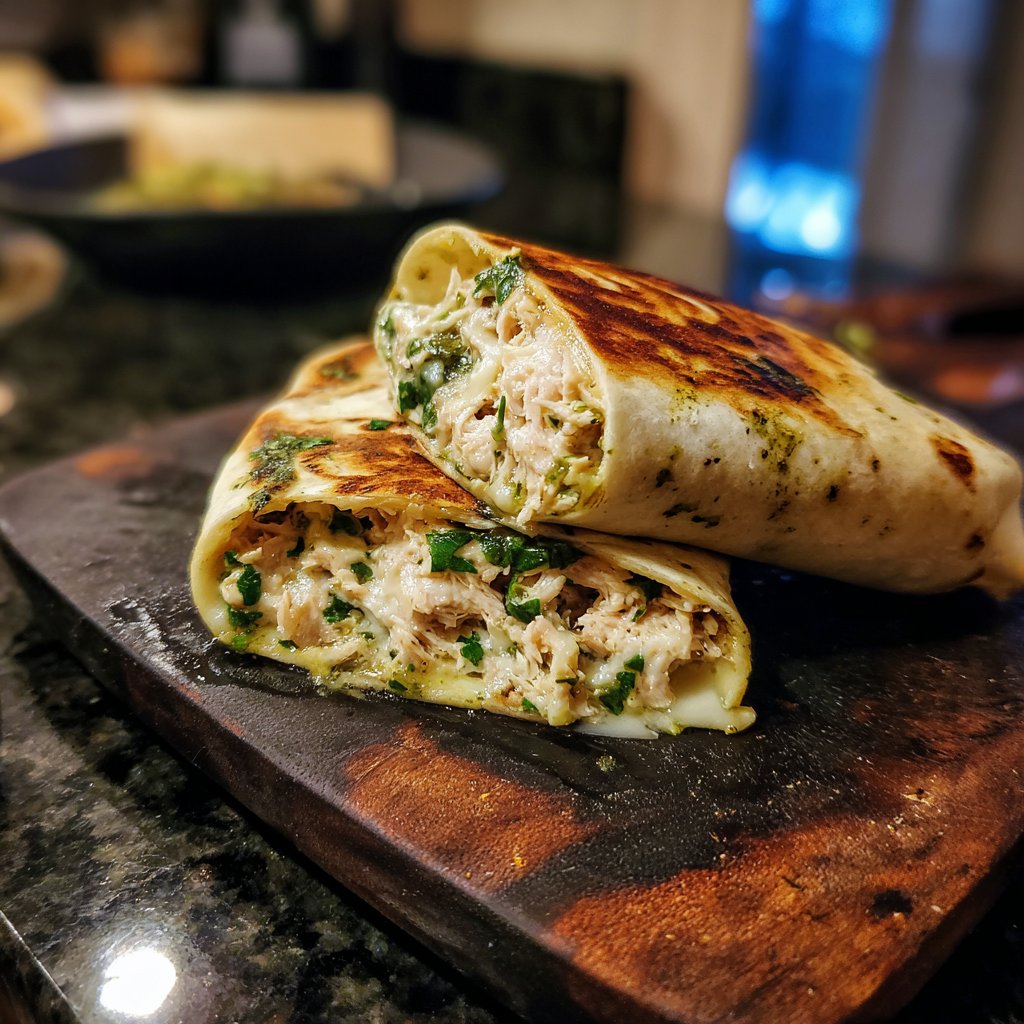 Pesto Tuna Melt Wrap