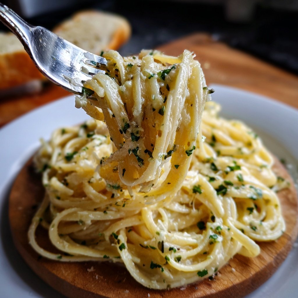 Quick Garlic Butter Pasta