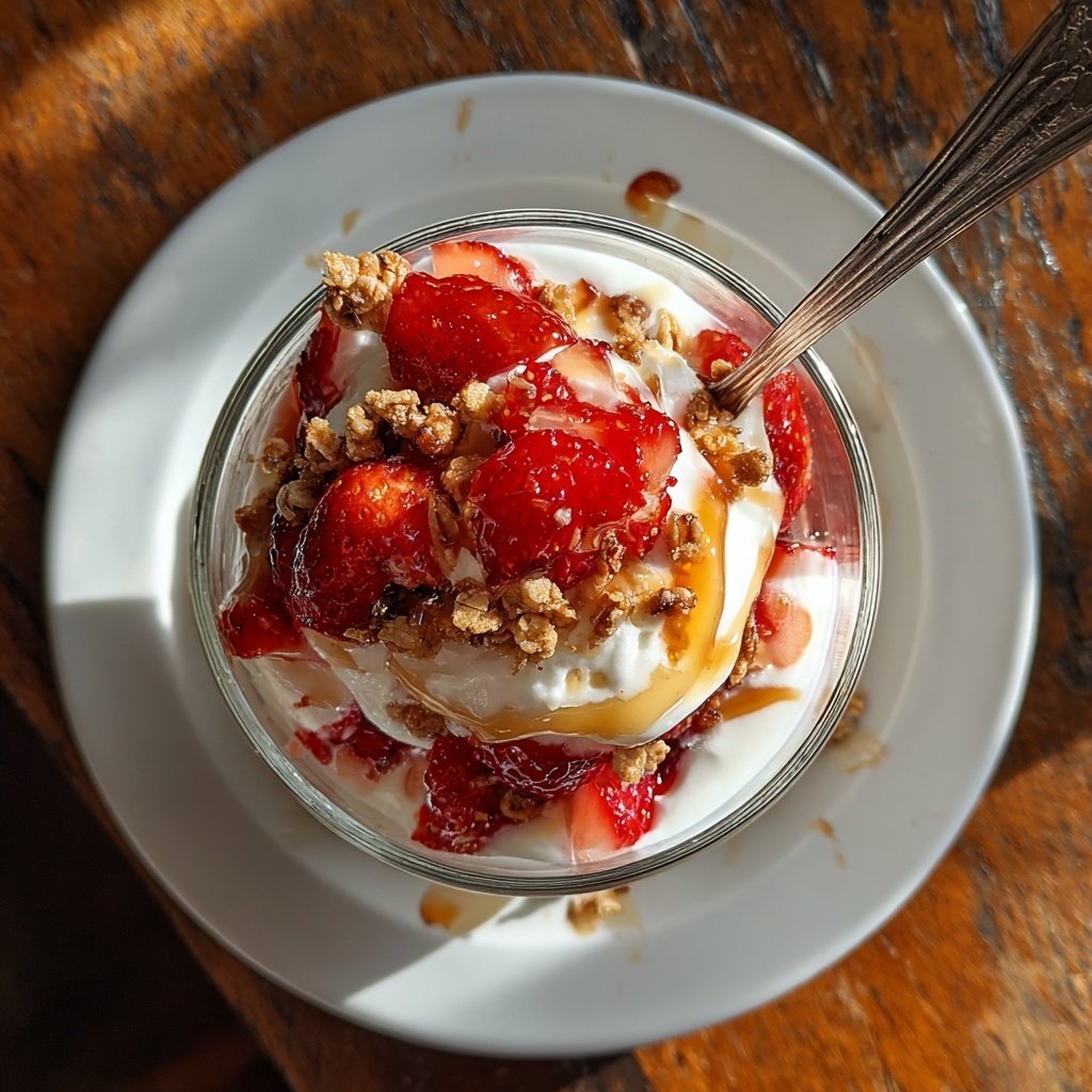 Loaded Strawberry Greek Yogurt Parfait