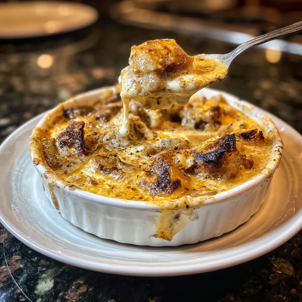 Onion Boil with Garlic Cream